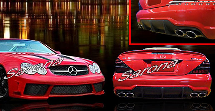 Custom Mercedes SL Body Kit  Convertible (2003 - 2008) - $1690.00 (Manufacturer Sarona, Part #MB-088-KT)